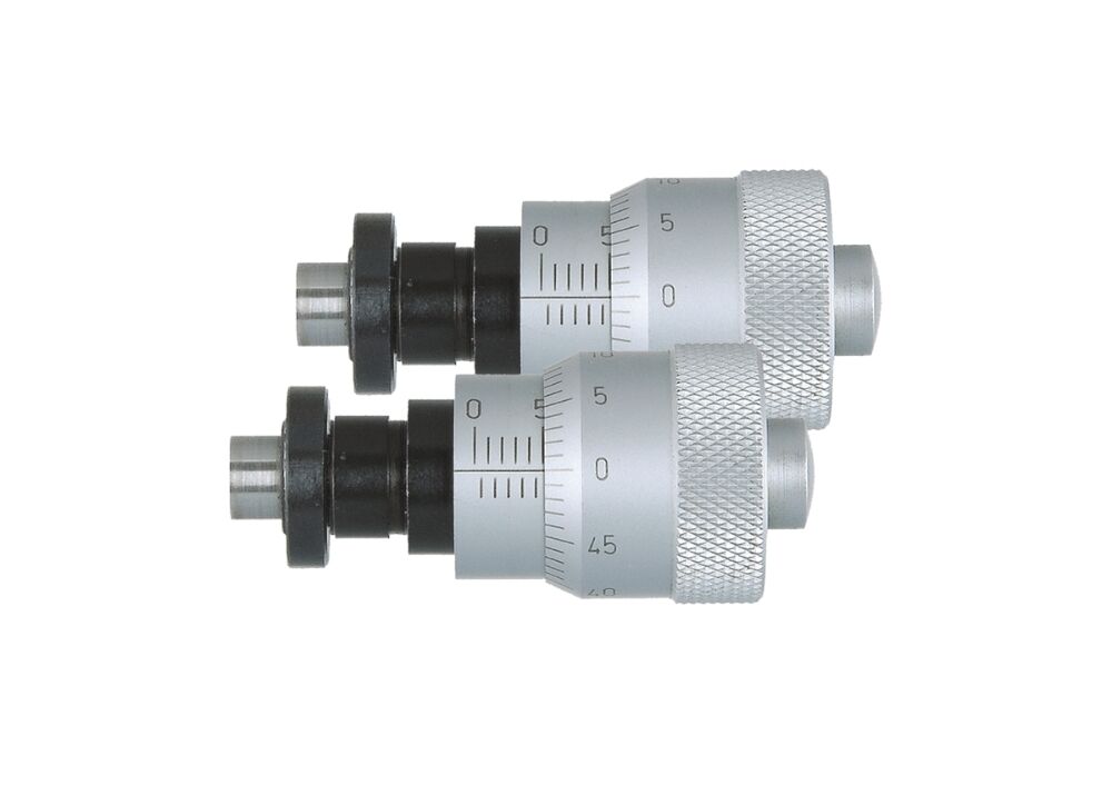 Large Diameter Thimble Micrometer Head 0-6.5mm Range 0.01mm Graduation ±0.005mm Accuracy Flat Face