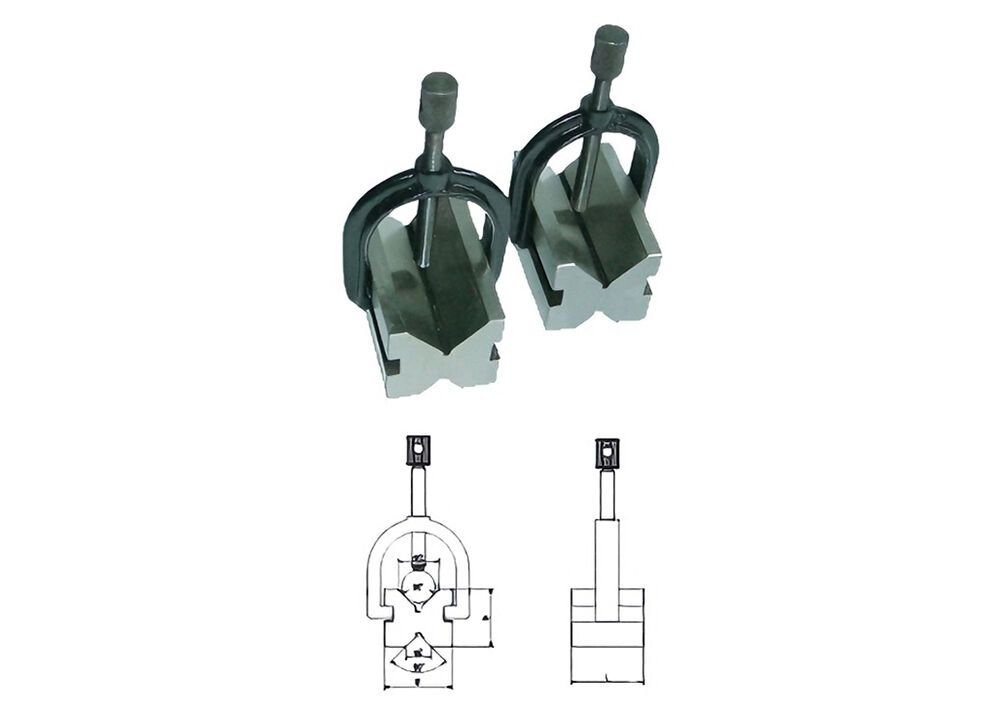 Industrial Grade V Blocks Set High Accuracy V Blocks for Toolroom Design Processing & Checking Work